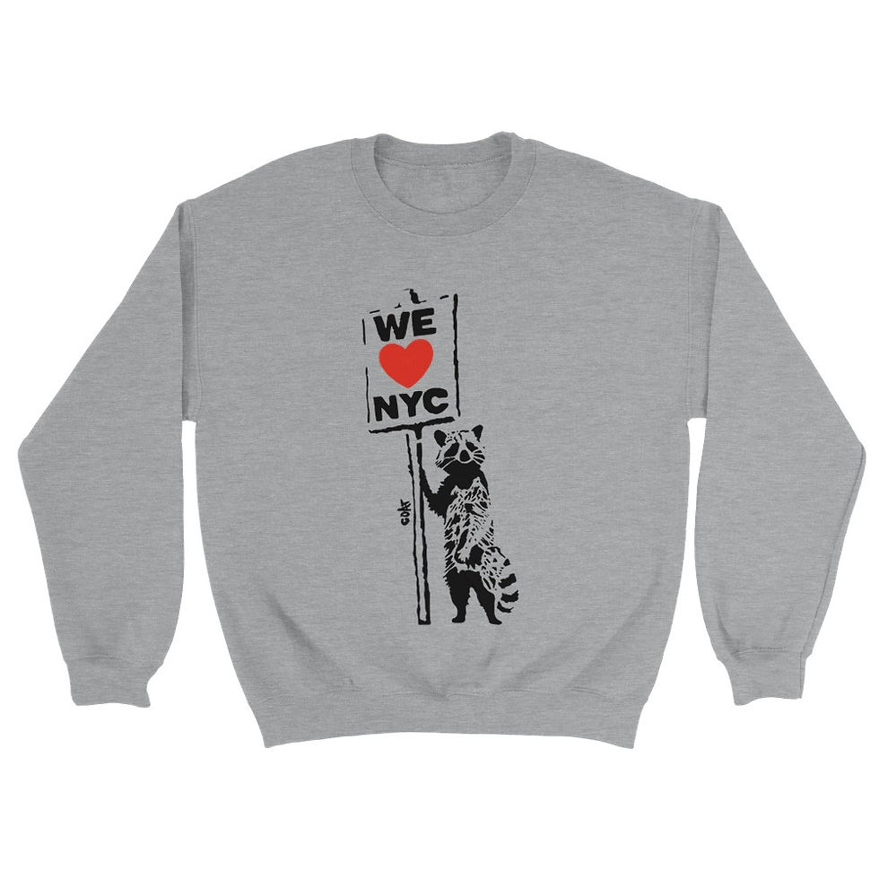 Thumbnail: Sweatshirt "Raccoon With A Sign"