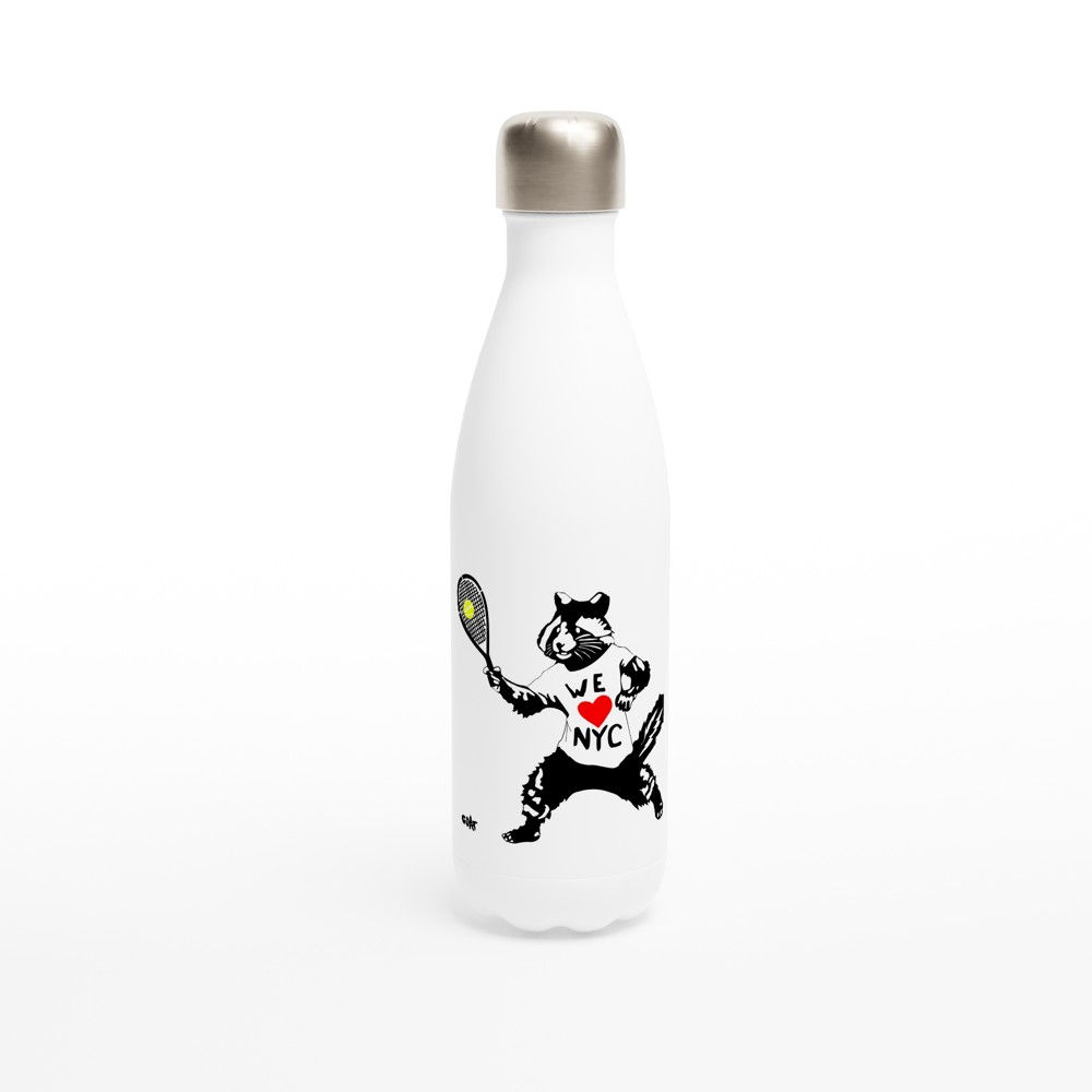 Water Bottle "Tennis Raccoon"