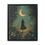 Thumbnail: “She Walks the Moonlit Path” (Mystical Framed Canvas Print – Feminine Art)