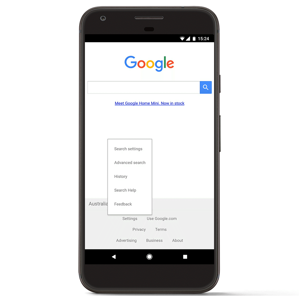 search result
