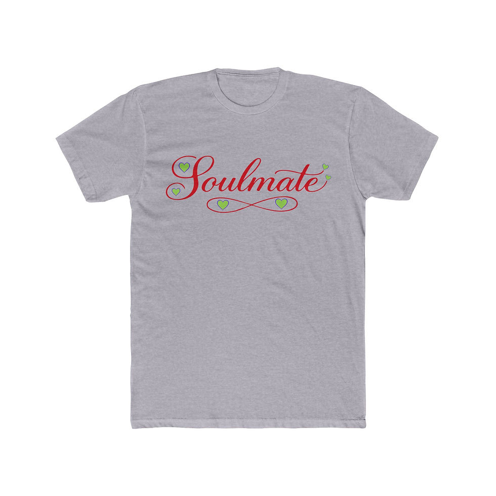 Thumbnail: Palace of Amigagaa Soulmate Red Unisex Cotton Crew Tee