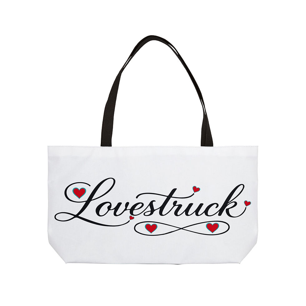 Thumbnail: Palace of Amigagaa Lovestruck White Weekender Bag for a Valentine's Getaway