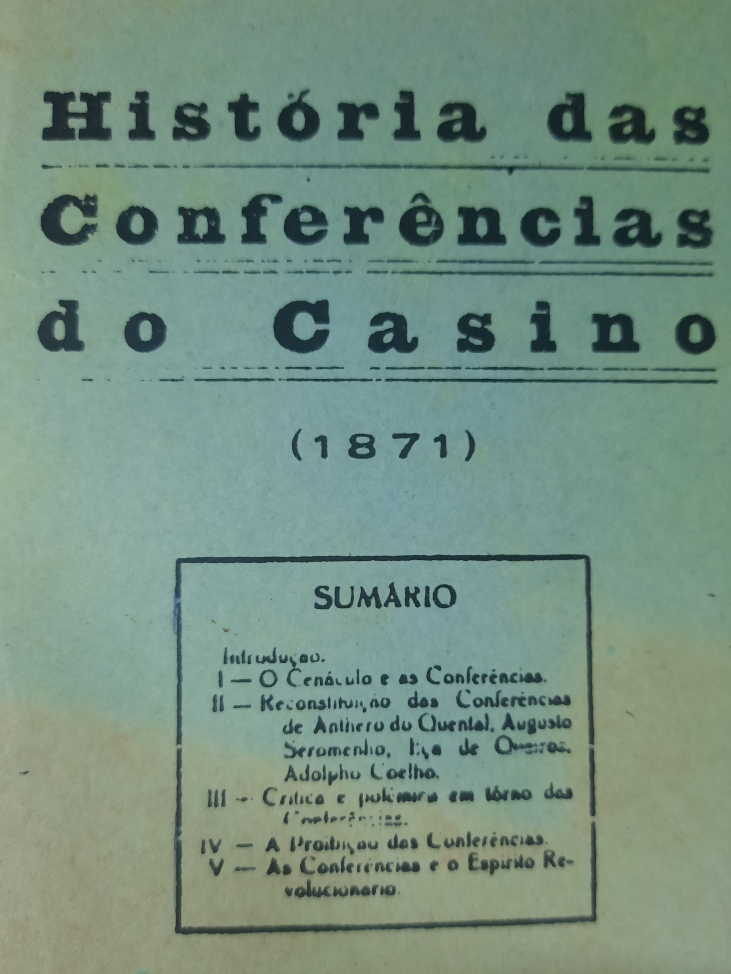 História das conferências do casino