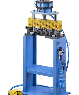 Pneumatic Punch Press for Curtain Wall, Window Wall, Storefront, Fixed Window Aluminum Systems. Vinyl Windows and Doors.
Oldcastle, Kawneer, YKK, Trulite, Manko, Tubelite, Alumicor, Windspec, Prevost, Alumico, JDC, and others.
VINYL WINDOWS & DOORS