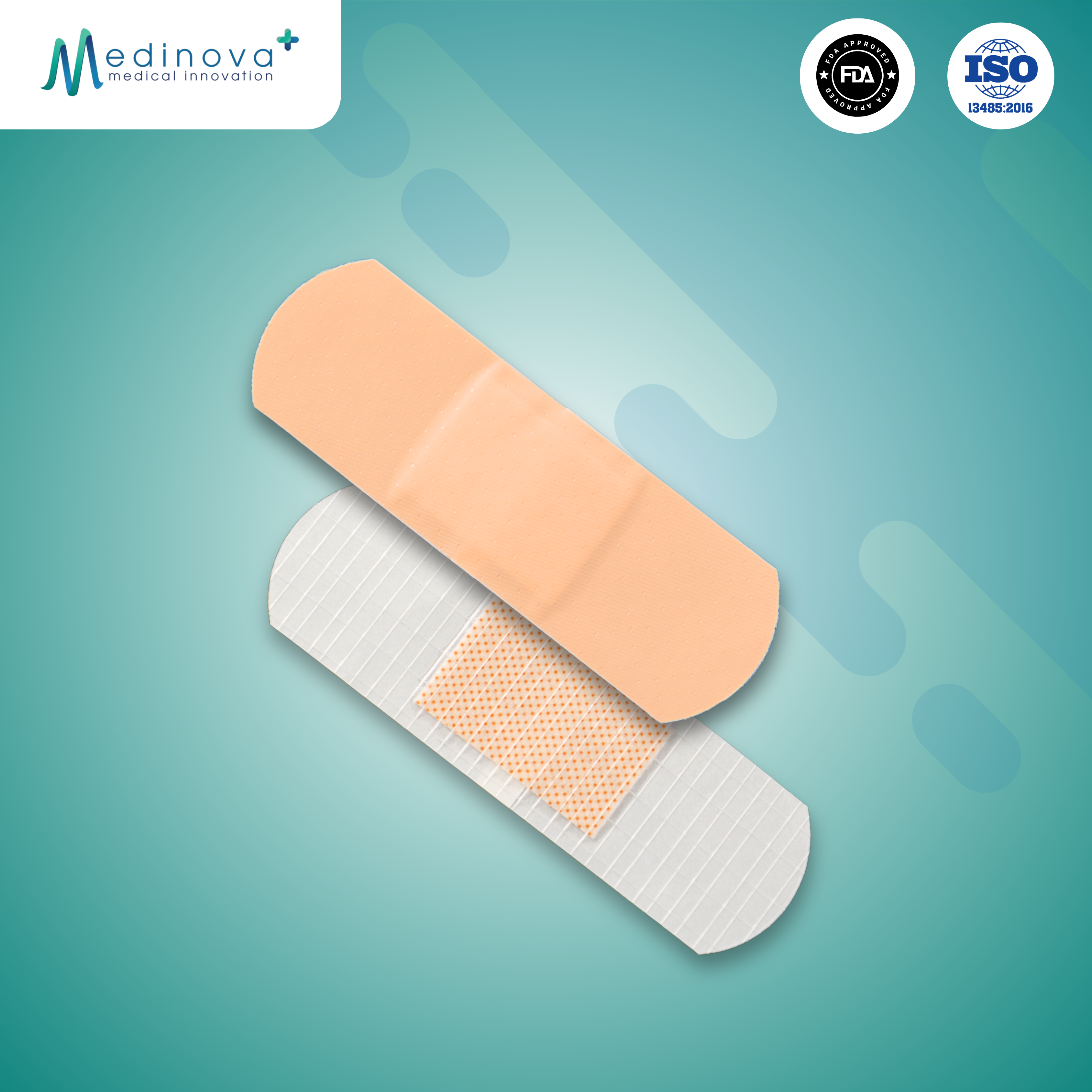 1" x 3" PU adhesive bandage strip, waterproof, flexible and breathable for daily wound protection