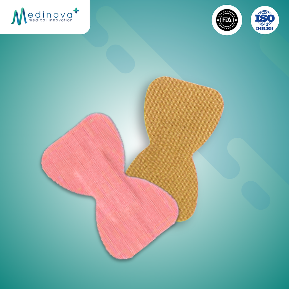 1 3/4” x 3” fingertip flexible bandage, latex-free, shaped for secure fingertip protection and comfort