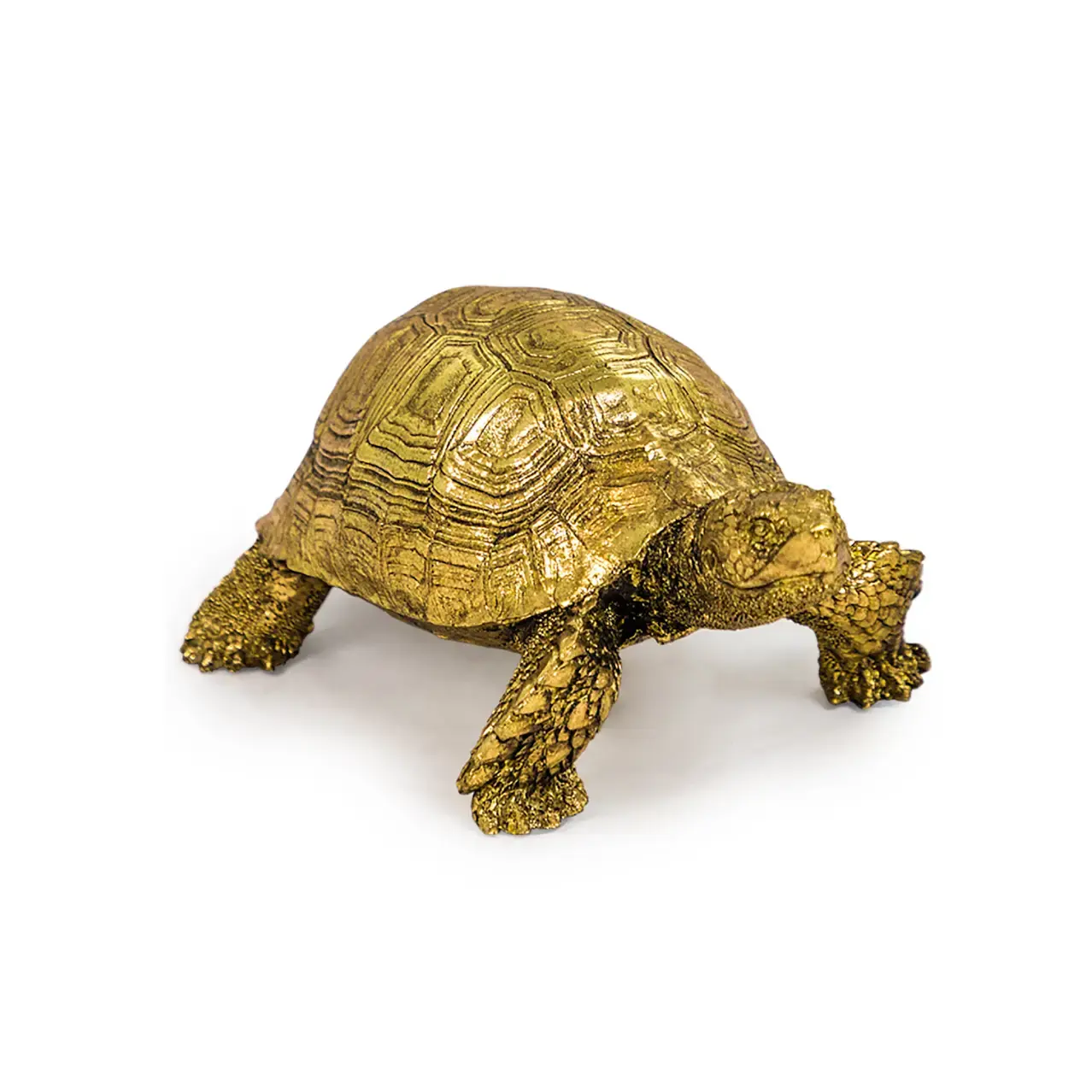 Small Gold Tortoise Figurine