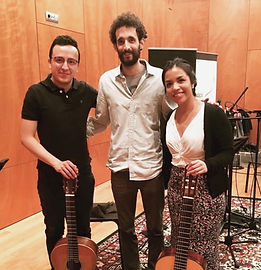 Musician recording Eli Ben Avi composition