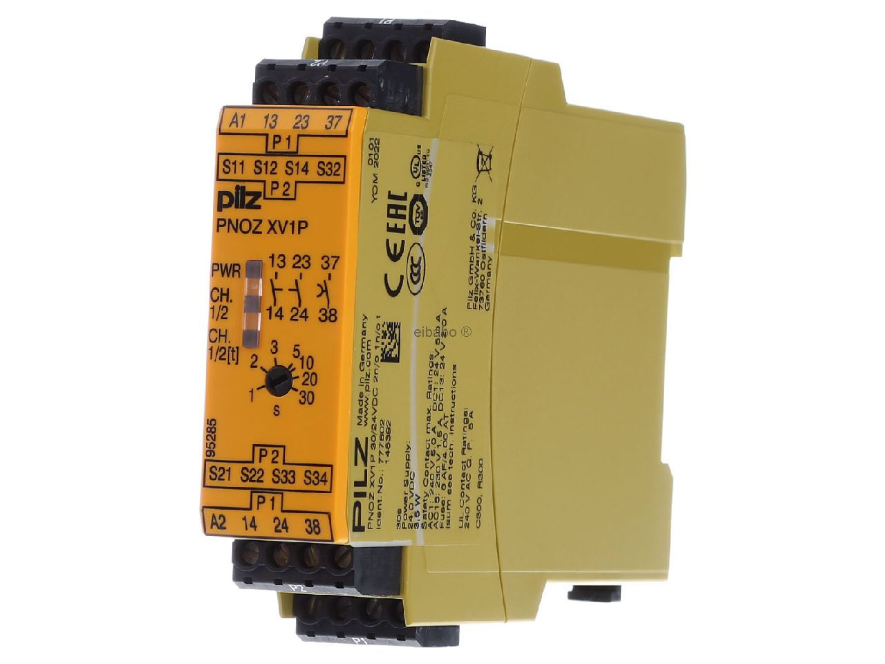 PİLZ-777602 PNOZ XV1P 30/24VDC 2n/o 1n/ot-Güvenlik Rölesi 