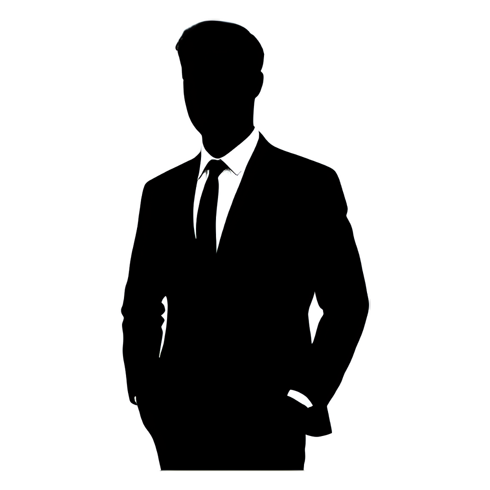 Man in suit silhouette