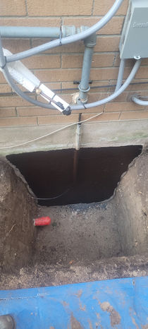 Foundation repair with waterproofing