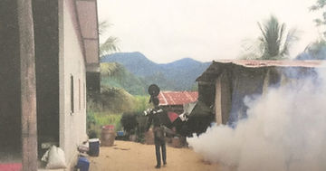 พ่นหมอกควันกำจัดยุงลาย