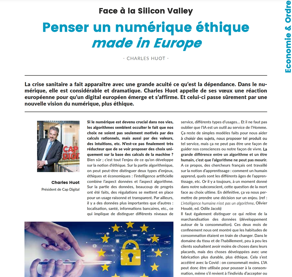 Interview de Charles Huot sur le numérique éthique made in Europe