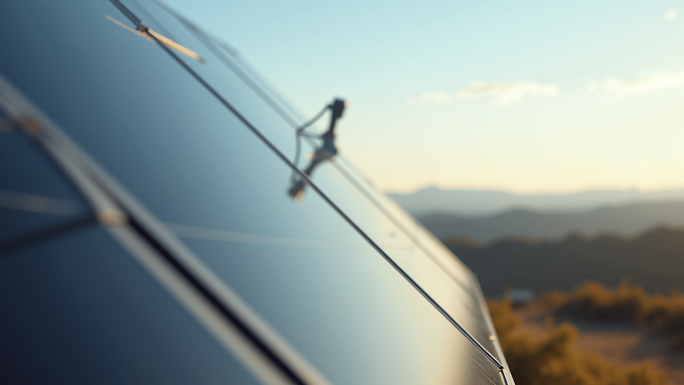 Vue rapprochée d’un panneau solaire installé sur un toit incliné