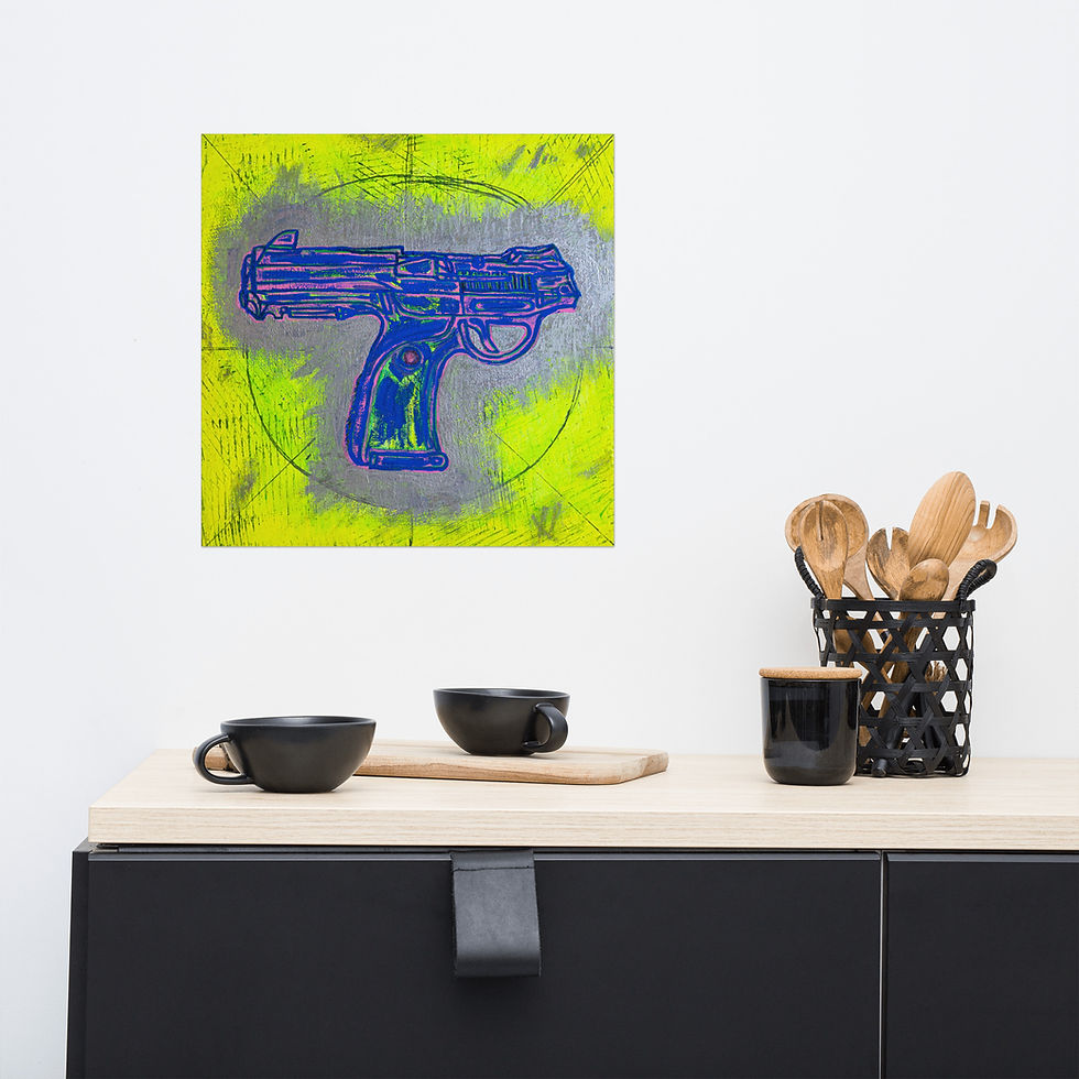 Thumbnail: National Introspection Pt II | Abstract Reflective Bold Art Print 