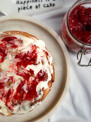 Strawberry Vanilla Sweet Rolls