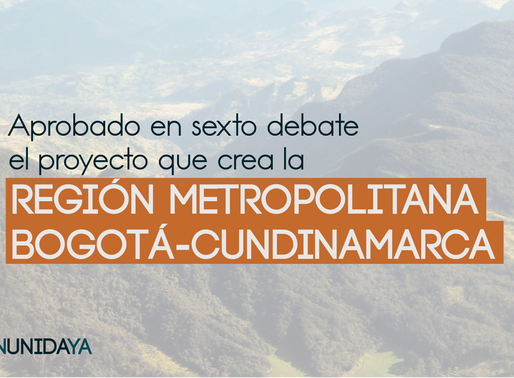 Aprobado en sexto debate el proyecto Región Metropolitana