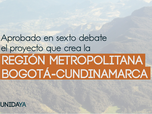 Aprobado en sexto debate el proyecto Región Metropolitana