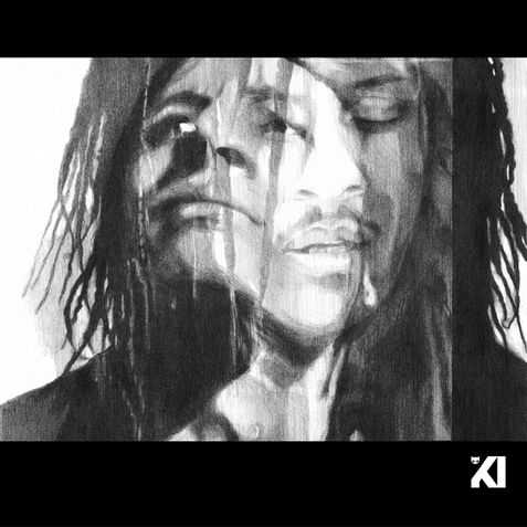 Urban art portrait of Les Twins, capturing their powerful connection and the rhythm of hip-hop in a single fusion of energy.