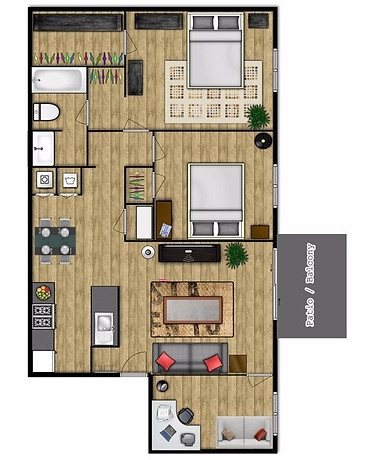 2 Bedroom, 1 Bath West Lafayette Apartment