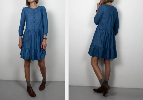 Thumbnail: The Fleetwood Dress PDF Sewing Pattern