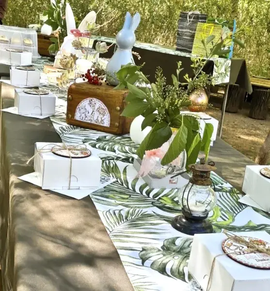 Beautiful outdoor event setup