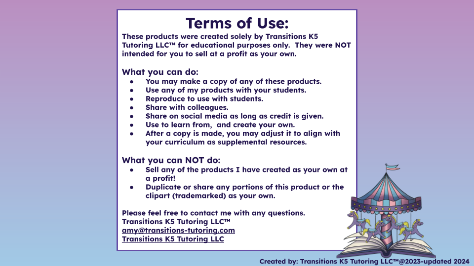 Thumbnail: PreK Words to Know!