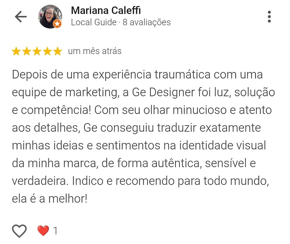 Depoimentos Gê Designer