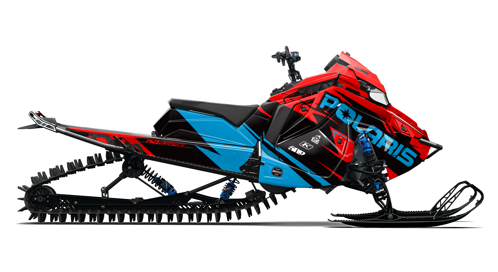 POLARIS ALTITUDE RED & LIGHTBLUE GRAPHICS KIT