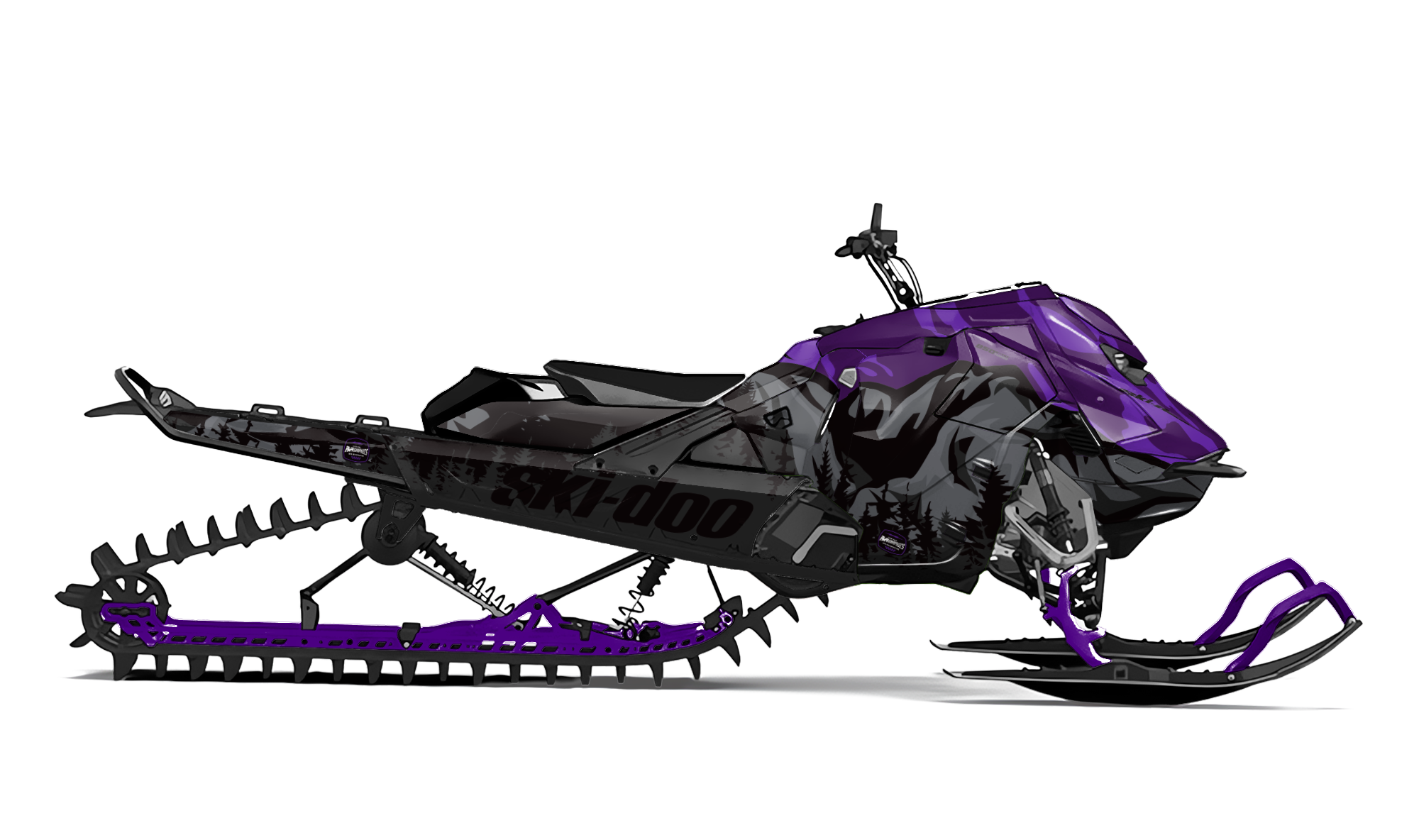 SKI-DOO ELEVATOR PURPLE GRAPHICS KIT