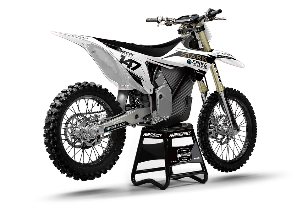 Thumbnail: VARG EBIKEZILLA TEAM25 WHITE GRAPHICS KIT
