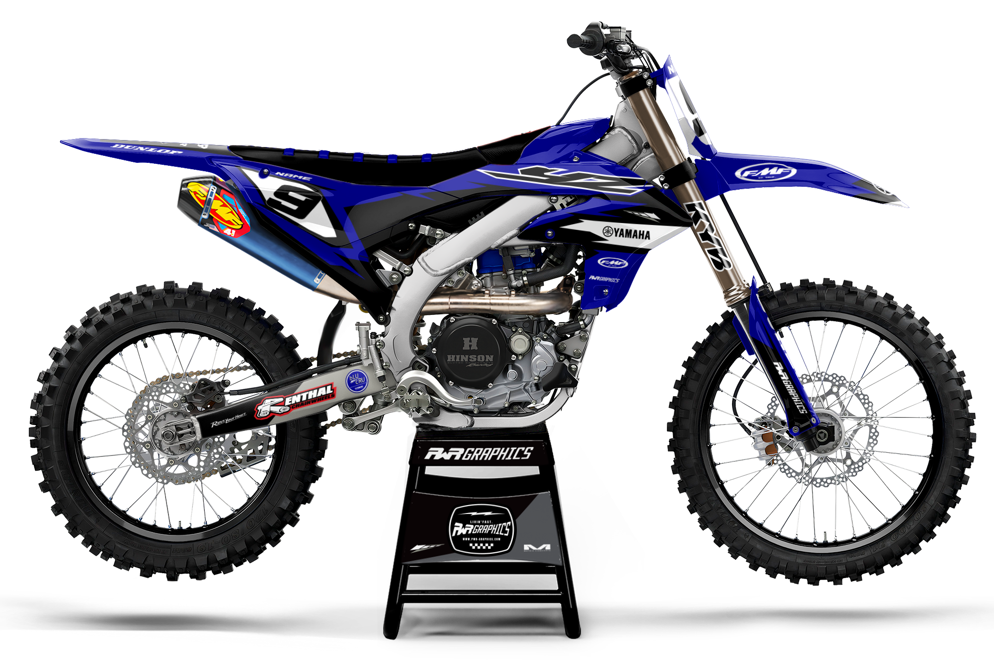 YZ/YZF CHASER WHITE GRAPHICS KIT