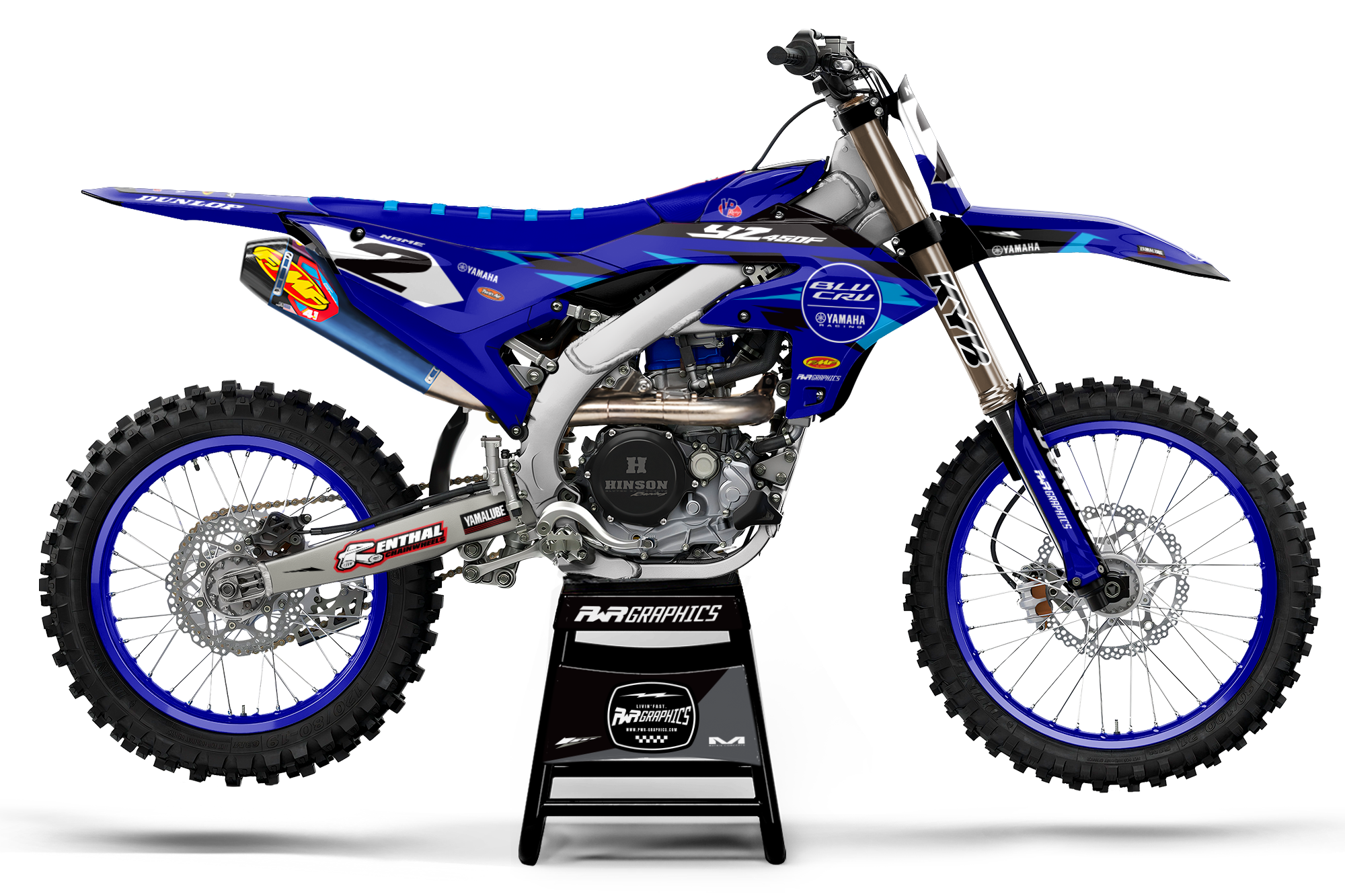 YZ/YZF RACETEAM BLUE GRAPHICS KIT