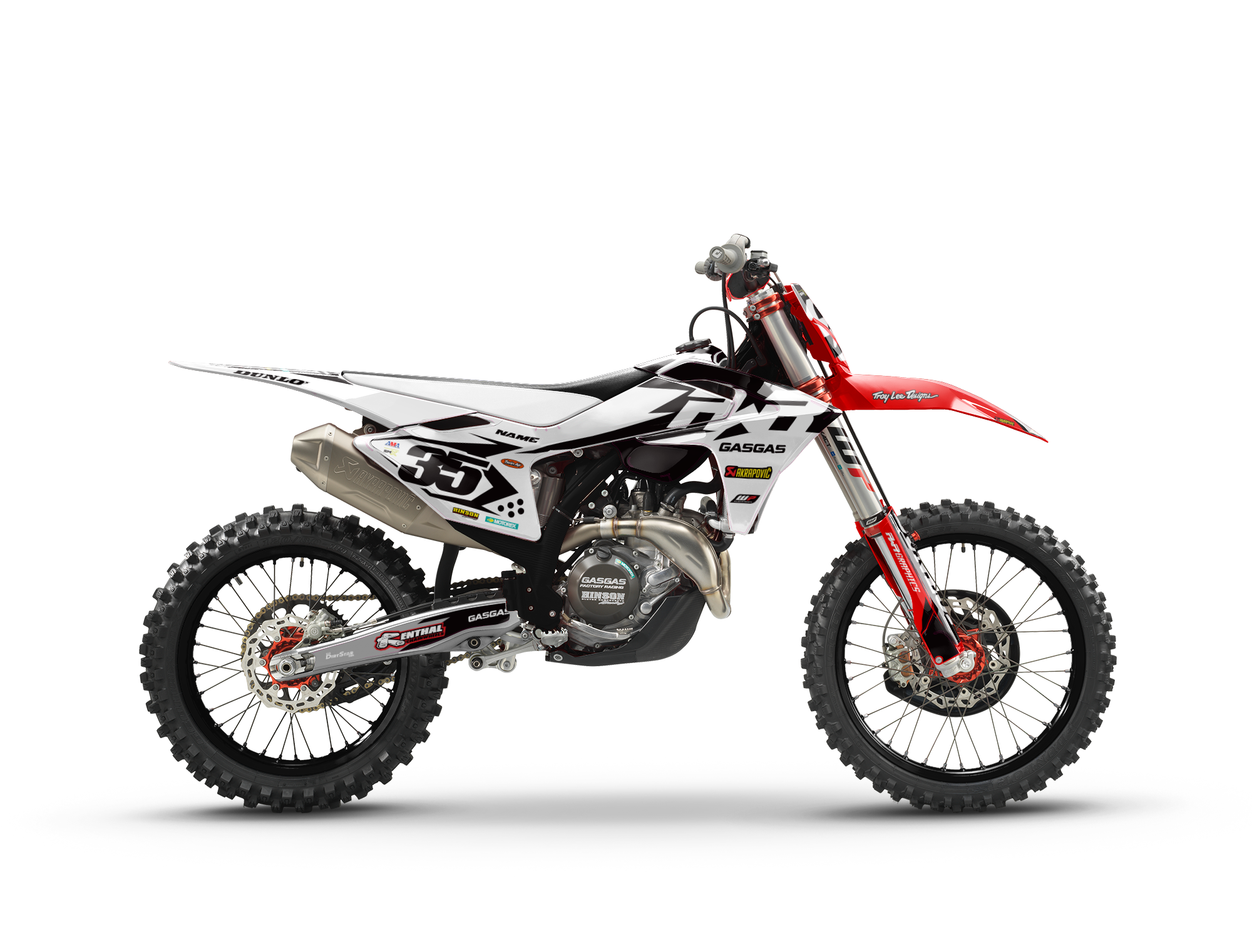 MC-MCF RADIOACTIVE WHITE GRAPHICS KIT