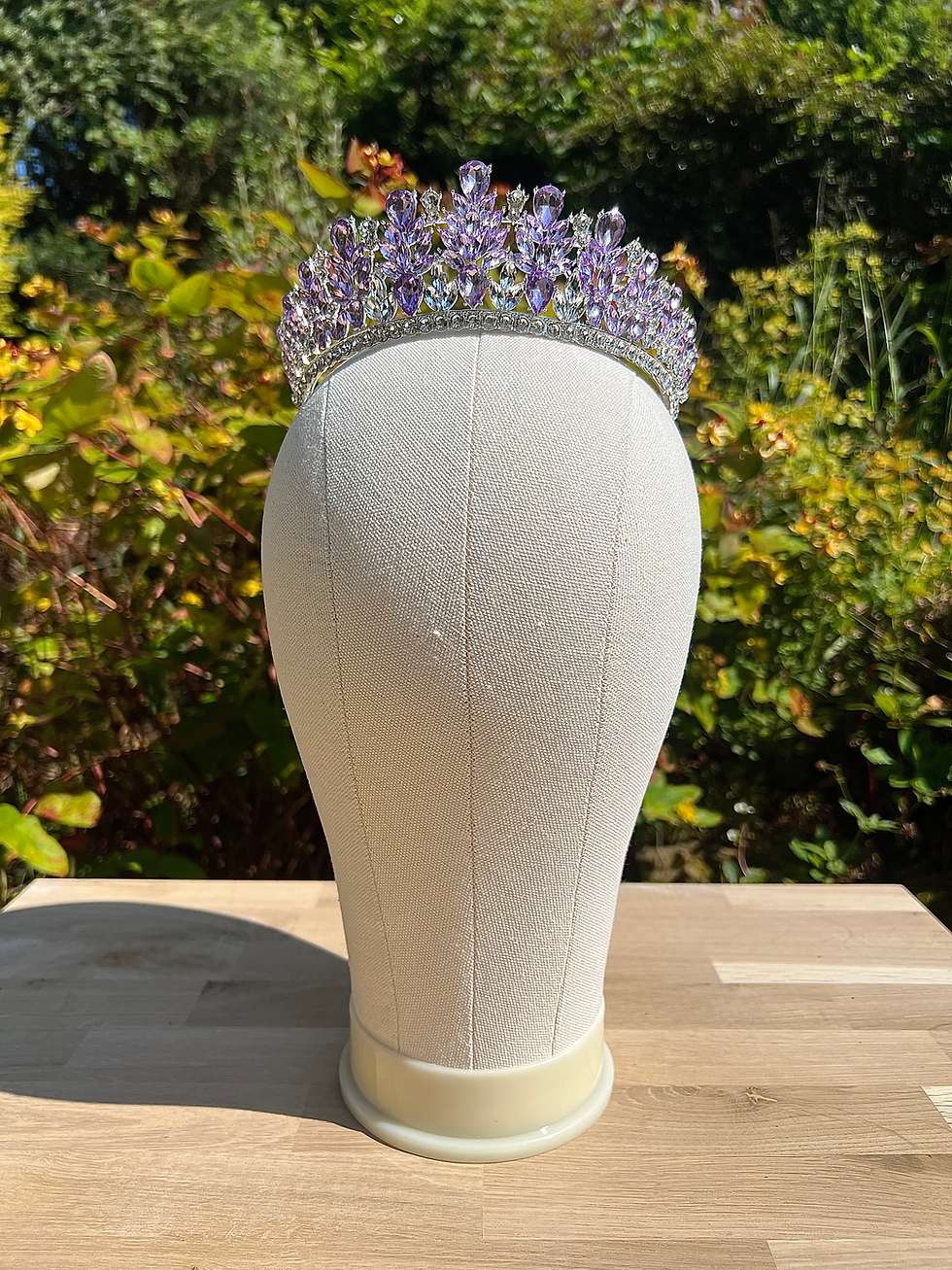 Thumbnail: Lilac and Silver Halo Tiara