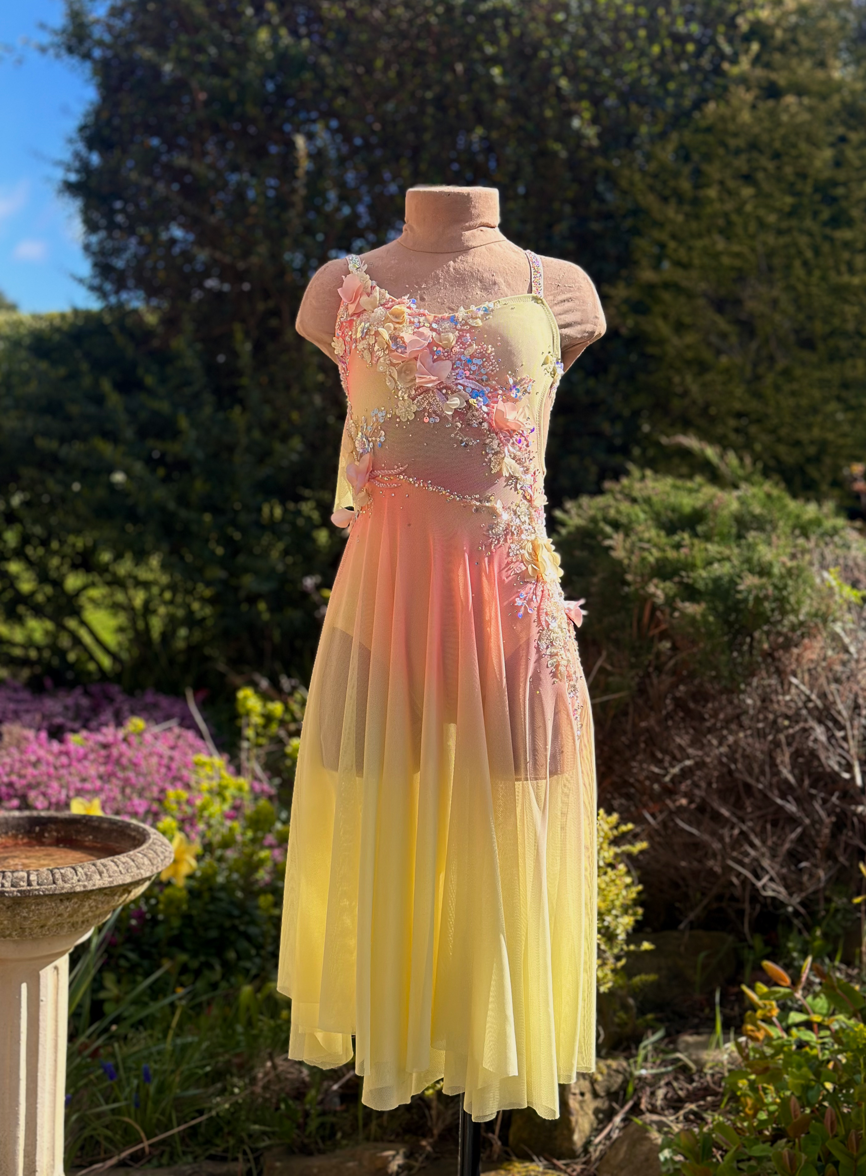 Lemon and Pink Ombre Long Lyrical