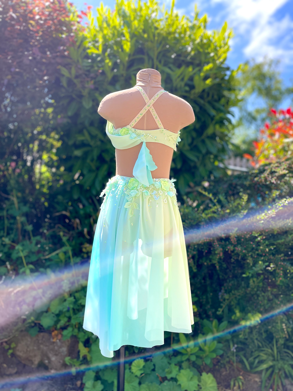 Thumbnail: Apple and Aqua Ombre Lyrical 2 Piece