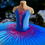 Thumbnail: Cobalt, Hot Pink and Silver Stand Out Tutu