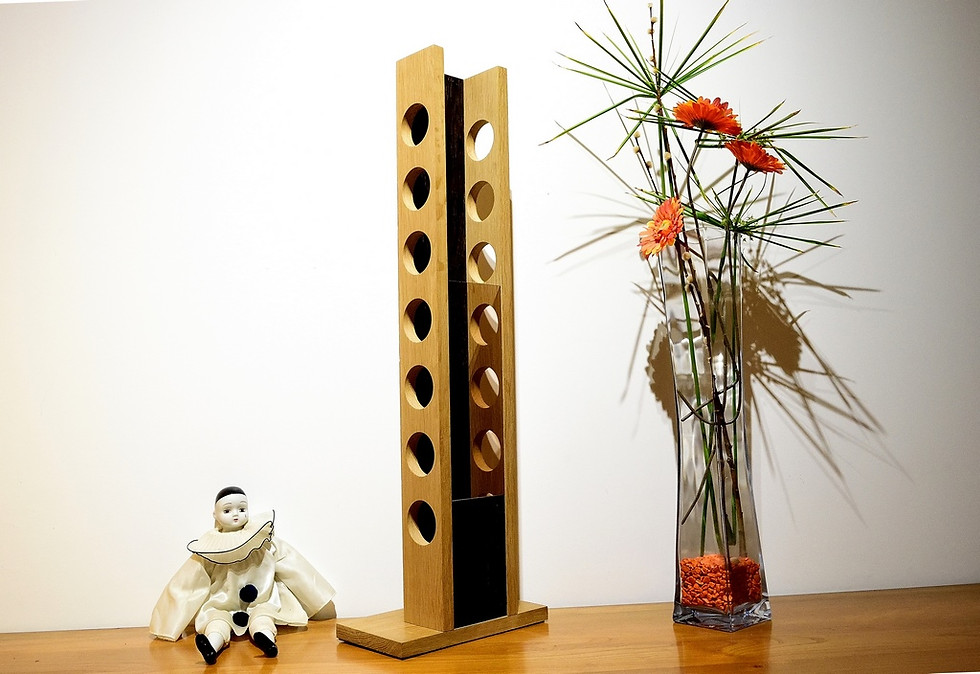 Hocora: lampe à poser, luxe, en bois massif
