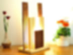 Yabato: lampe en Sipo et Pin naturel