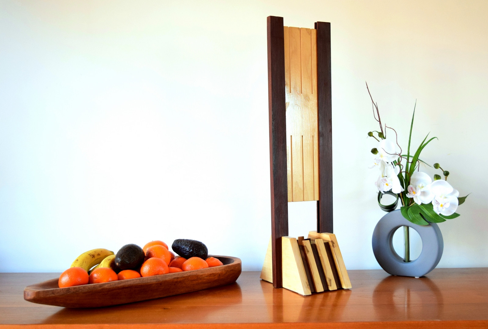 Sumaca: lampe en Ipe et Tulipier massif
