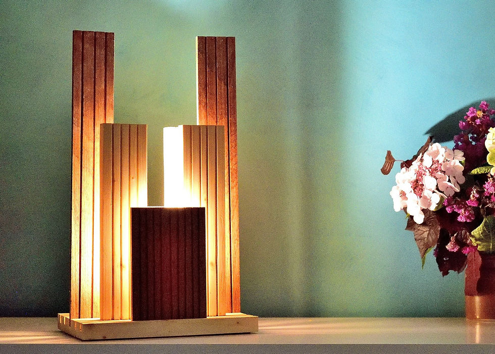 Miniature : Yabato: lampe à poser, design, en bois massif