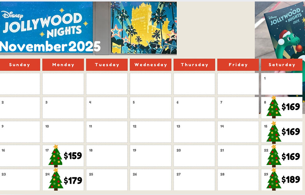 November party dates and prices