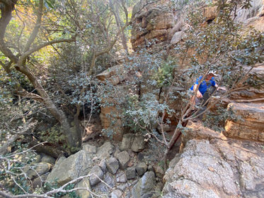 Hiking in Kranskloof.