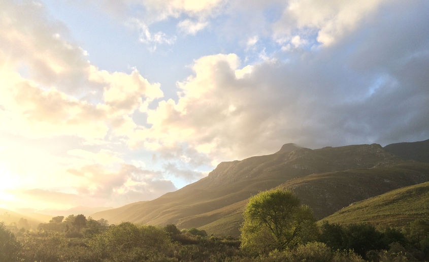 Sunset over Greyton.