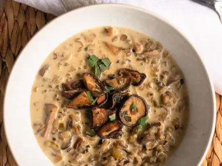Kreemjas seene- ja riisisupp