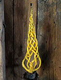 intricately braided havdalah candle