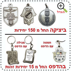 מחזיקי מפתחות ביציקה והדפסה