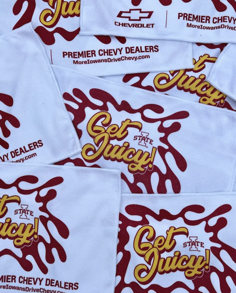 "Get Juicy" Merchandise from a sponsor I helped to distribute and give feedback on
