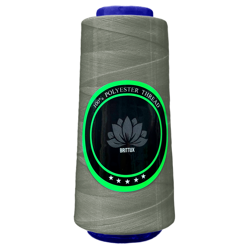 370 - GRIS OLIVA - HILO POLIESTER - BRITTUX ★